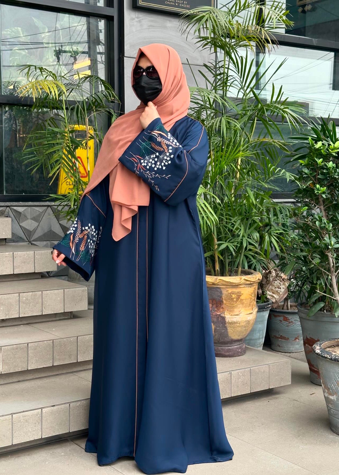 Kaftan Abaya All Abaya Designs Navy Blue Kaftan Abaya Buy Navy